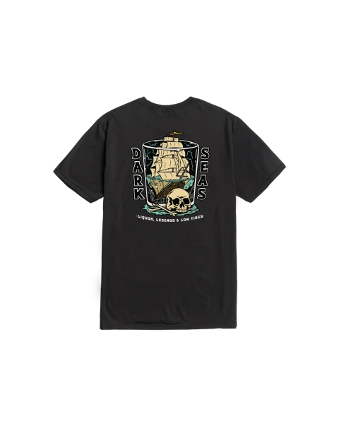 DARK SEAS | Liquor & Legends Premium S/S Tee | Black