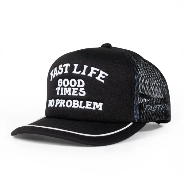 FASTHOUSE | No Problem Snapback Hat | Black