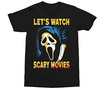 GHOSTFACE | Watch Scary Movies S/S Tee | Black