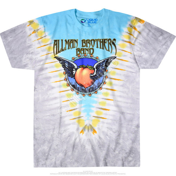 Allman Brothers Flying Peach V Tie-Dye Tee