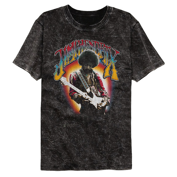 JIMI HENDRIX | Hendrix Mineral Wash Tee | Black