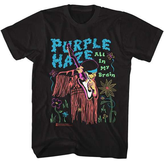 JIMI HENDRIX | All In My Brain Tee | Black