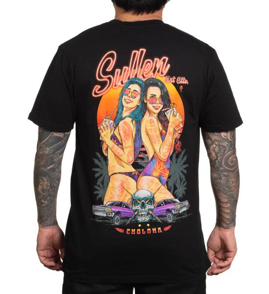 SULLEN | Double Trouble S/S Premium Tee | Jet Black