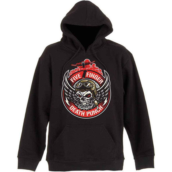 FFDP | Bomber Patch Pullover Hoodie | Black