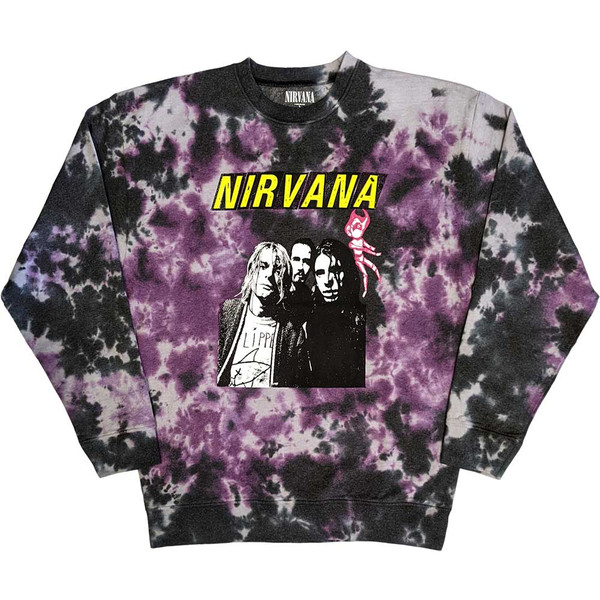 NIRVANA | Flipper Crew Neck | Purple Wash Tie Dye