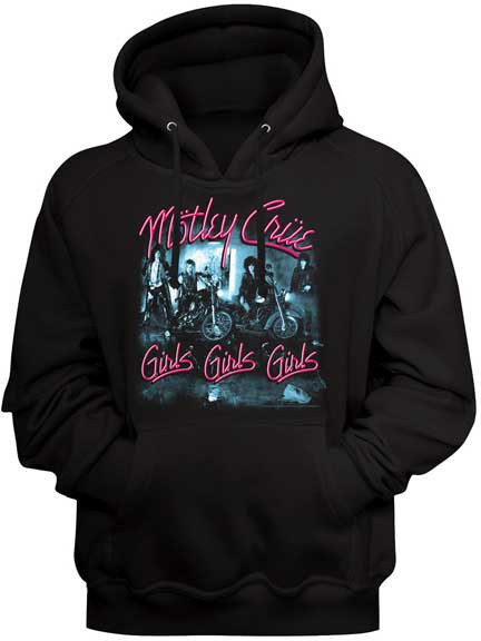 MOTLEY CRUE | Girls, Girls, Girls Pullover Hoodie | Black