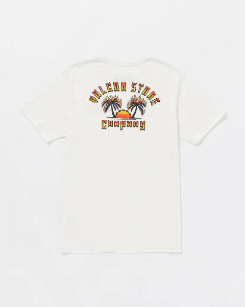 VOLCOM | In Flames S/S Tee | Off White