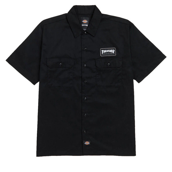 DICKIES x THRASHER | Work Shirt | Black
