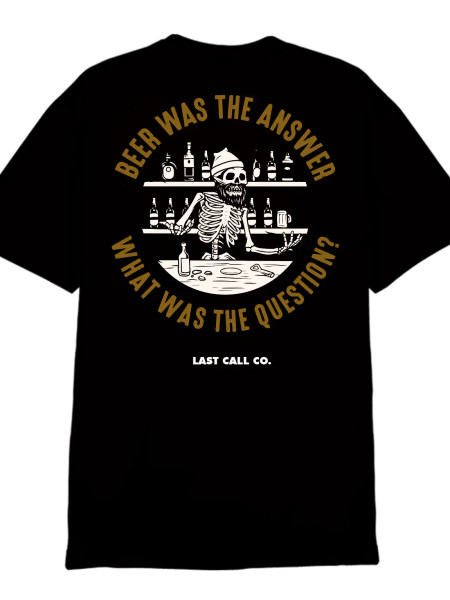 LAST CALL CO | ANSWER S/S TEE | BLACK