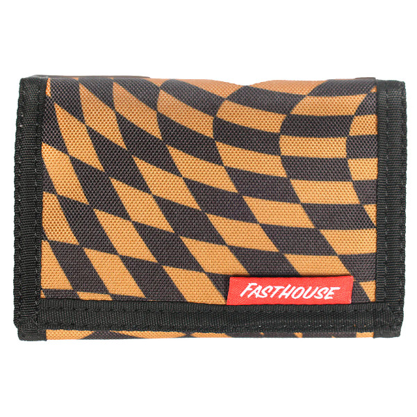Fasthouse| Distortion Trifold Wallet | Black/Gold