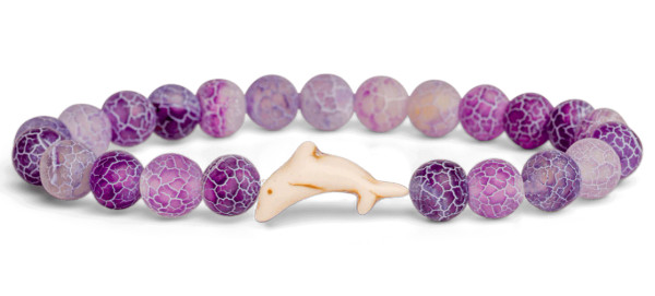 DOLPHIN | Coral Reef Violet Odyssey Bracelet