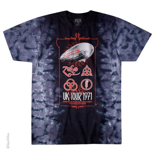 LED ZEPPELIN | UK Tour 1971 S/S Tee | Tie Dye