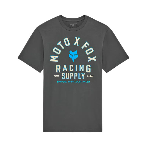 FOX | Local Racer S/S Premium Tee | Dark Shadow Gray