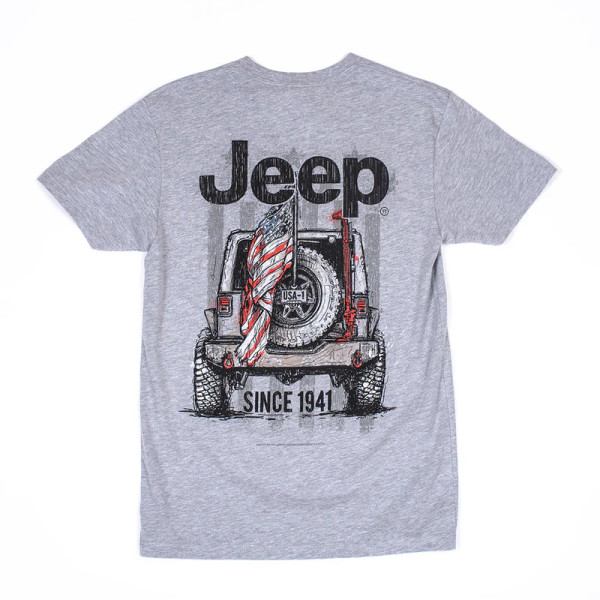 JEEP | USA Legend S/S Tee | Heather Gray