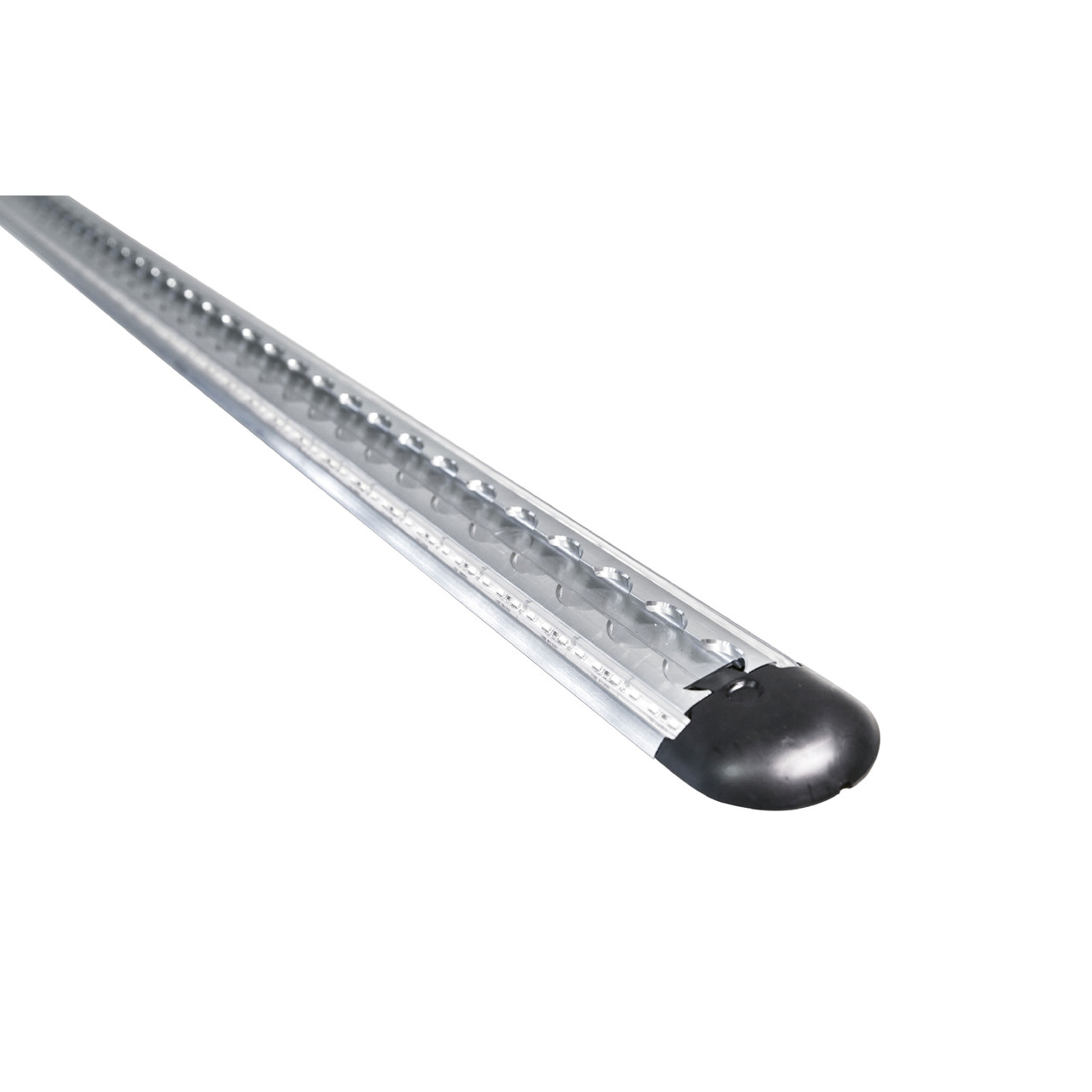 LED W5523 Carril tipo aeronáutico version semi-circular con 2 tiras de LED integradas y 2 terminales 1 mm x55 mm