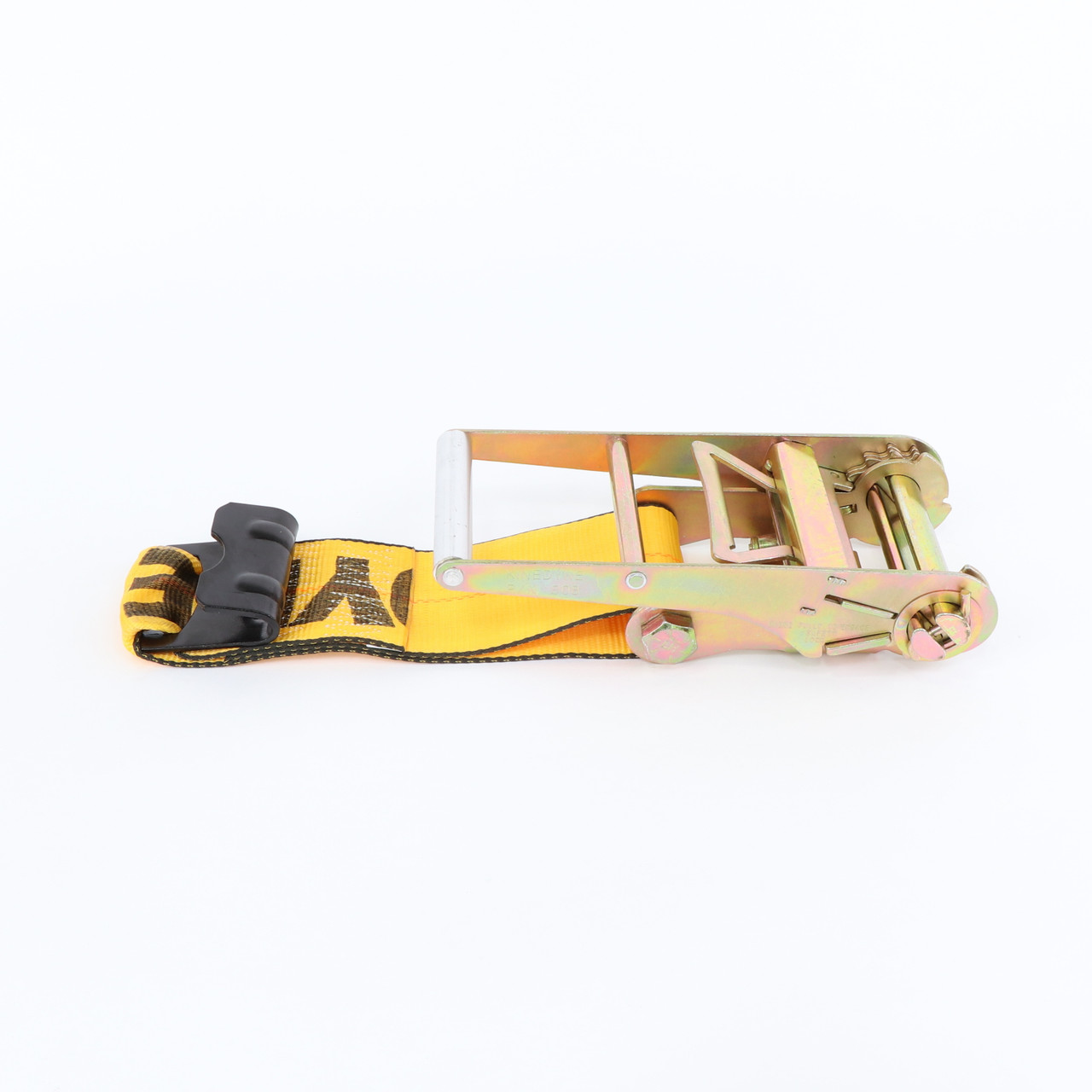 Kinedyne 4" Flat Hook Ratchet Strap Replacement Fixed End w/ Ratchet