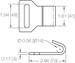 Gancho plano Kinedyne de 2" Gancho plano Kinedyne de 2"