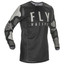 FLY Racing Kinetic K221 Adult Jersey (Black/Grey) Front