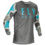 FLY Racing Kinetic K221 Adult Jersey (Grey/Blue) Front