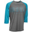 FLY Bike Rippa 3/4 Sleeve Jersey (Blue/Charcoal Grey) Front