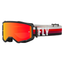 FLY Racing Zone Goggle Adult (Black/Red) Red Mirror/Amber Front