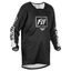 FLY Racing Kinetic Rebel Youth Jersey (Black/White) Front
