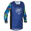 FLY Racing Kinetic Rebel Youth Jersey (Blue/Light Blue) Front
