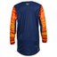 FLY Racing Kinetic Wave Youth Jersey (Navy/Yellow/Red) Back