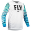 FLY Racing Kinetic Mesh Adult Jersey (White/Blue/Mint) Front