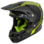 FLY Racing Formula Carbon Tracer Helmet (Hi-Viz/Black) Front Left