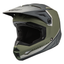FLY Racing Kinetic Vision Youth Helmet (Olive Green/Grey) Front Left