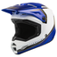 FLY Racing Kinetic Vision Adult Helmet (White/Blue) Front Left