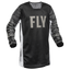 FLY Racing Kinetic Mesh Youth Jersey (Black/White/Grey) Front