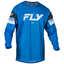 FLY Racing 2024 Kinetic Prix Jersey (Bright Blue/Charcoal/White) Front