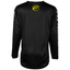 FLY Racing 2024 Youth F-16 Jersey (Black/Neon Green/Light Grey) Back
