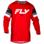 FLY Racing 2024 Youth Kinetic Prix Jersey (Red/Grey/White) Front