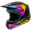 FLY Racing 2024 Kinetic Menace Helmet (Black/Sunrise) Front Left
