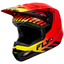 FLY Racing 2024 Kinetic Menace Helmet (Red/Black/Yellow) Front Left