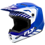FLY Racing 2024 Kinetic Menace Youth Helmet (Blue/White) Front Left