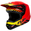 FLY Racing 2024 Kinetic Menace Youth Helmet (Red/Black/Yellow) Front Left