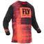 FLY Racing Kinetic Noiz Adult Jersey (Neon Red/Black) Front