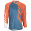 FLY Bike Radium MTB Adult Jersey (Dark Teal/Orange/White) Front