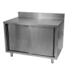 Cabinet de rangement de 30" x 48" en acier inoxydable avec dosseret