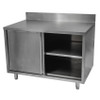 Cabinet de rangement de 30" x 48" en acier inoxydable avec dosseret