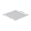 Plateau de service carré de 18.5" en acier inoxydable