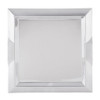 Plateau de service carré de 18.5" en acier inoxydable
