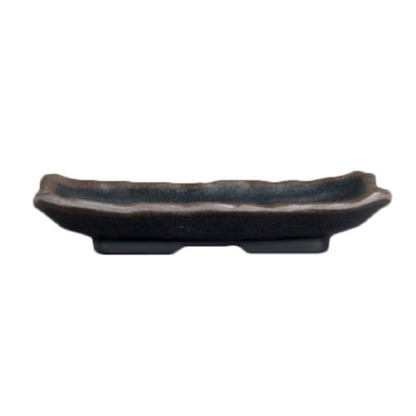Assiette carrée de 7" Greystone par Delfin - 36 par boite