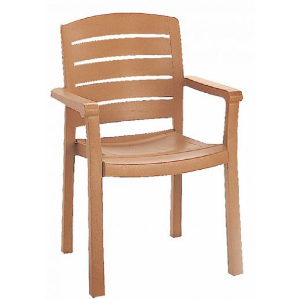 Chaise avec bras Acadia - Teak Wood (Bois de teck)