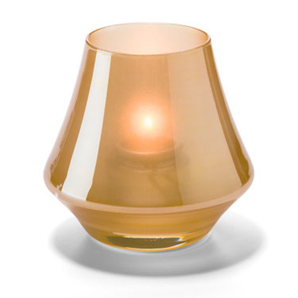 Votive de 3.5" x 2.75" en verre - Couleur satin doré