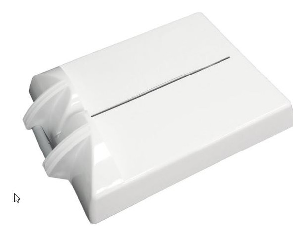 Coupe fromage manuel de 14" x 11" en plastique - Blanc